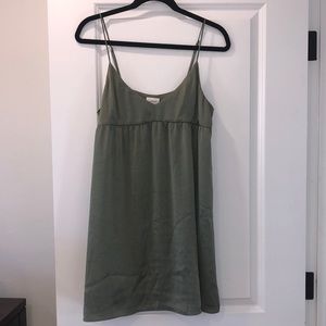 Wilfred Babydoll Lover Satin Mini Dress from Aritzia